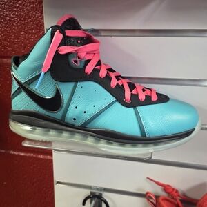 Nike Men's Athletic Shoes - Teal and Pink